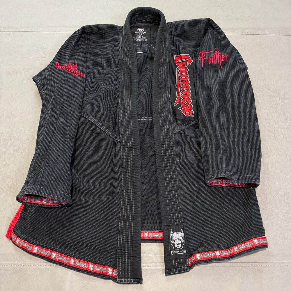 Gameness F3 Female Black Brazilian Jiu Jitsu BJJ MMA Gi Air Feather‎ Women-5093